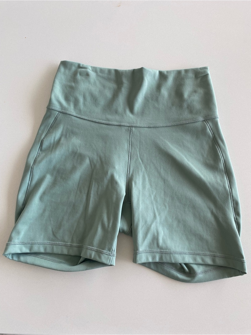NWT adidas Women's High-Waist Bike Shorts - Light Sage